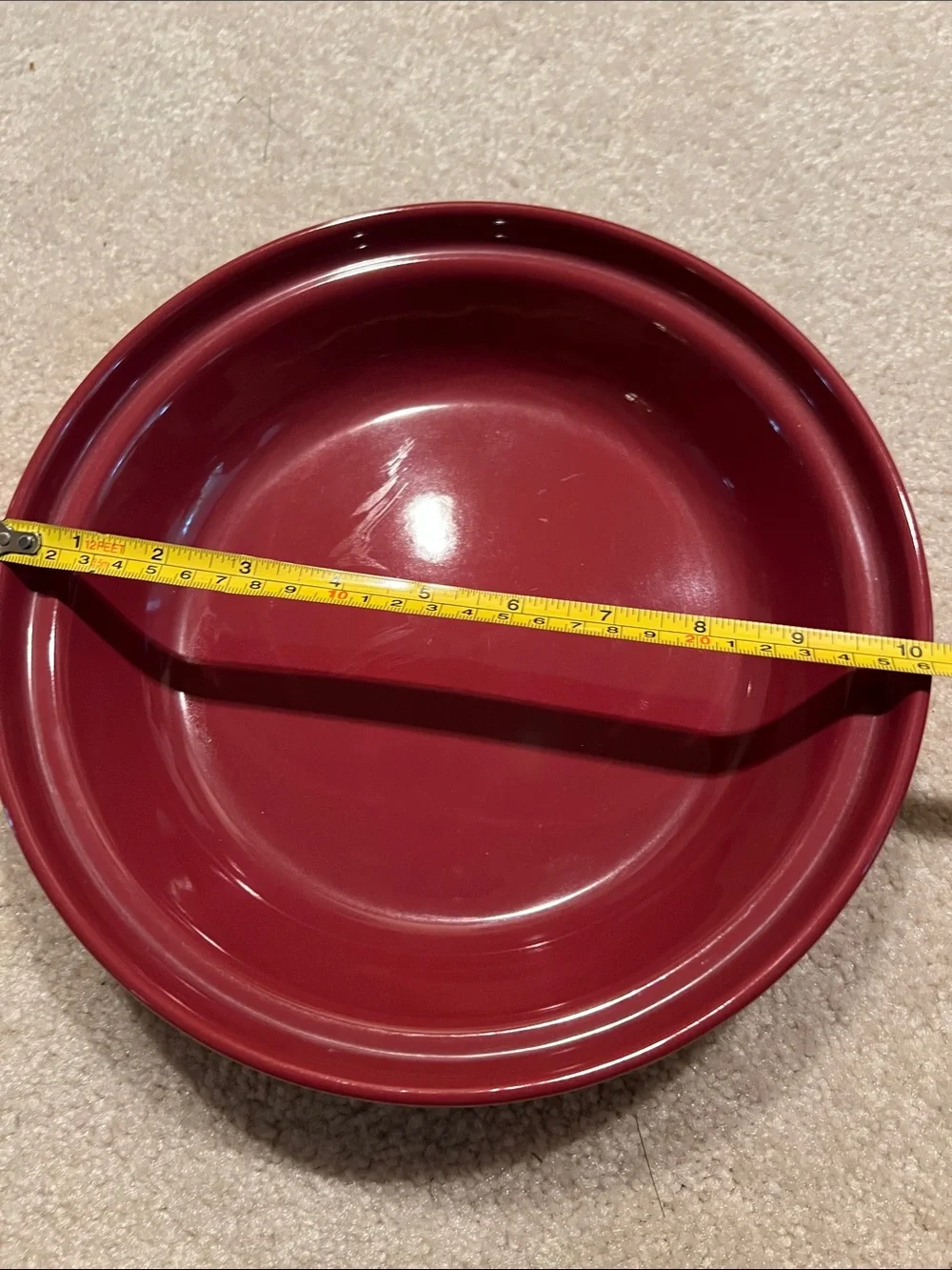 Longaberger Pie Plate Paprika woven Traditions- Never Used EC